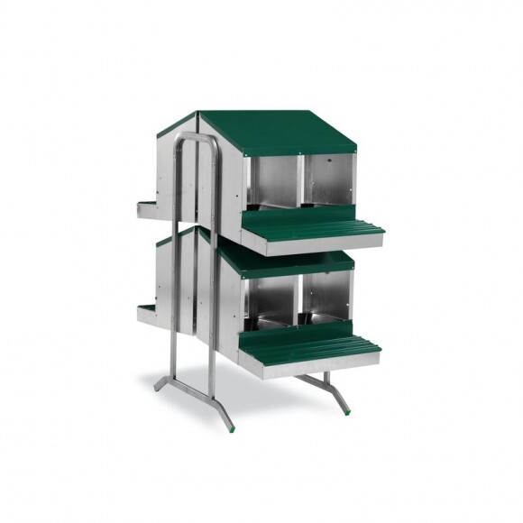 GAUN Battery tojófészek gyűjtőkosárral, 8 rekeszes, kétoldalas