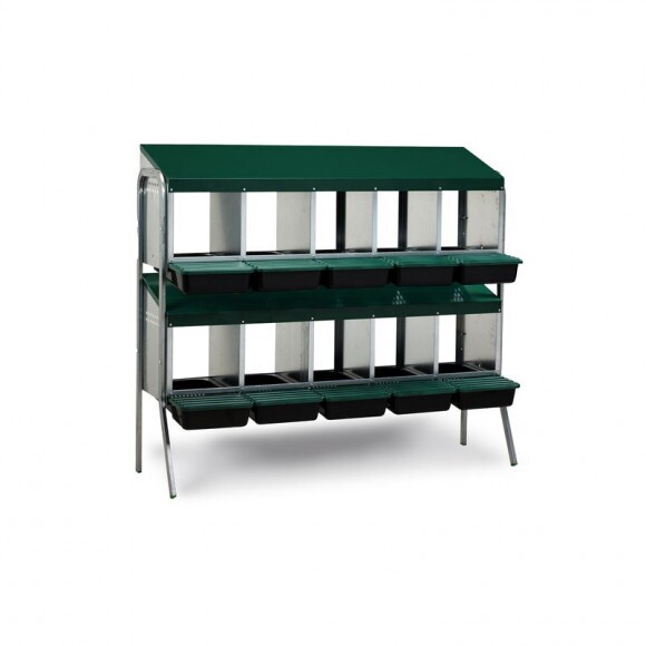 GAUN Battery tojófészek gyűjtőkosárral, 10 rekeszes, egyoldalas