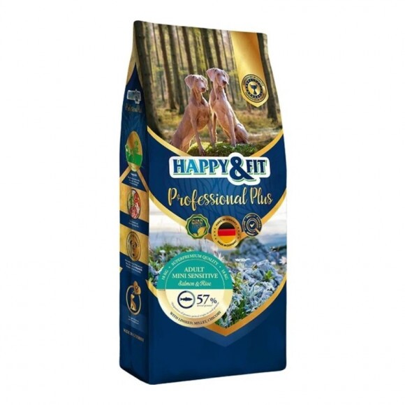 Happy&Fit Professional Plus Adult Mini Sensitive Salmon & Rice 18kg