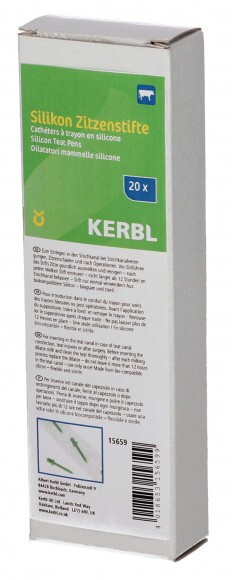 KERBL Tőgybimbóstift Szilikon, 20 Db/doboz, steril