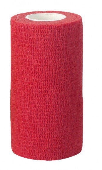 KERBL Vetlastic bandázs, piros, 10 cm, 25 db/cs