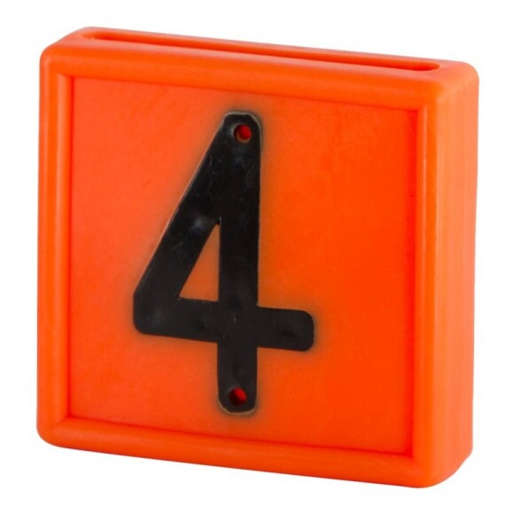 KERBL Jelölőszám 10db/csomag, narancssárga, 4