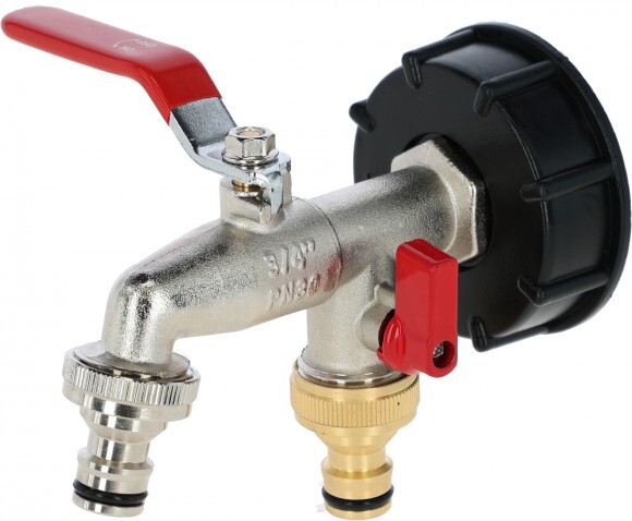 KERBL IBC adapter S60x6, 2 db Gardena csatlakozóval