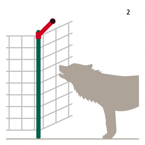 KERBL Kiegészítő szett Wolfstop hálóhoz