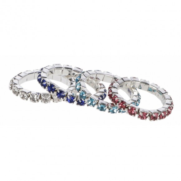 KERBL Crystal strasszos sörénygumi (20db)