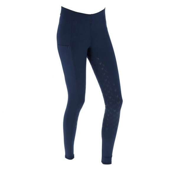 KERBL Equona női teliszilikonos lovaglóleggings, kék, 36/38