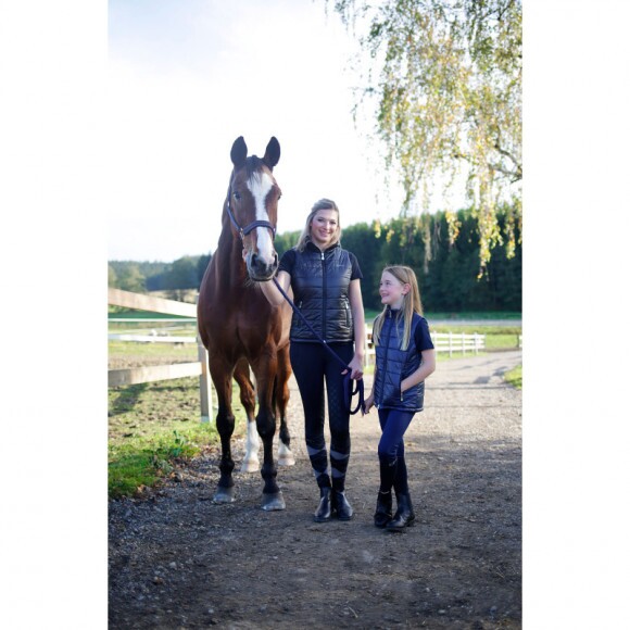 KERBL Equona női teliszilikonos lovaglóleggings, fekete, 36/38