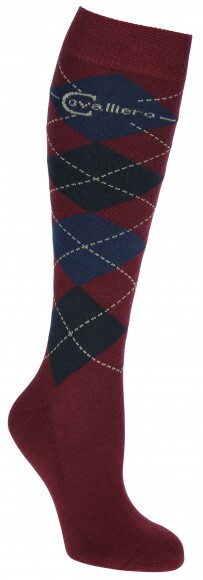 KERBL Brescia lovagló zokni, merlot/szürke, 34-36