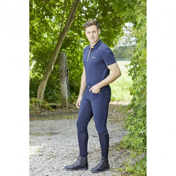 KERBL Techno férfi telibőrös lovaglónadrág, 46