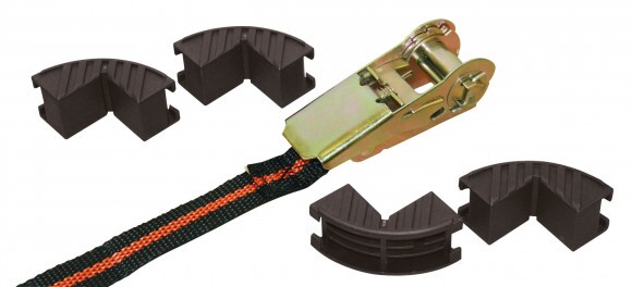 KERBL Rakományrögzítő 25mm x 5m mit 4 élvédővel, 125/250kg