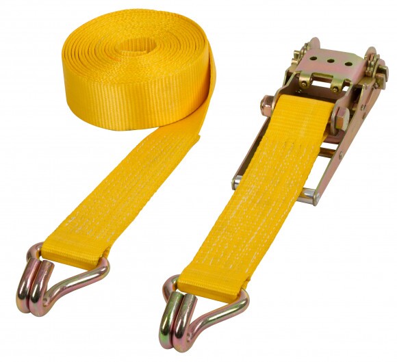 KERBL Rögzítőszalag, 2db, sárga, 75 mm, 8 m, 10.000 kg