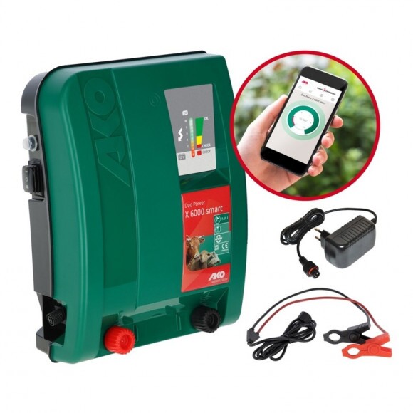 KERBL AKO Duo Power X6000 smart villanypásztor készülék 12V/230V