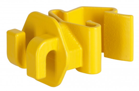 KERBL T-Post vezetékszigetelő, sárga 25 db/cs