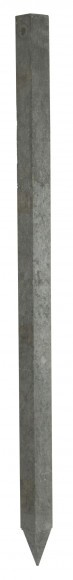 KERBL Újrahasznosított karó, négyszögletes 70x70x2000mm, szürke