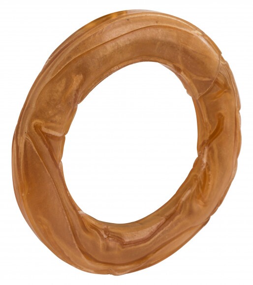 KERBL Rágógyűrű nyers bőrből, 15 cm