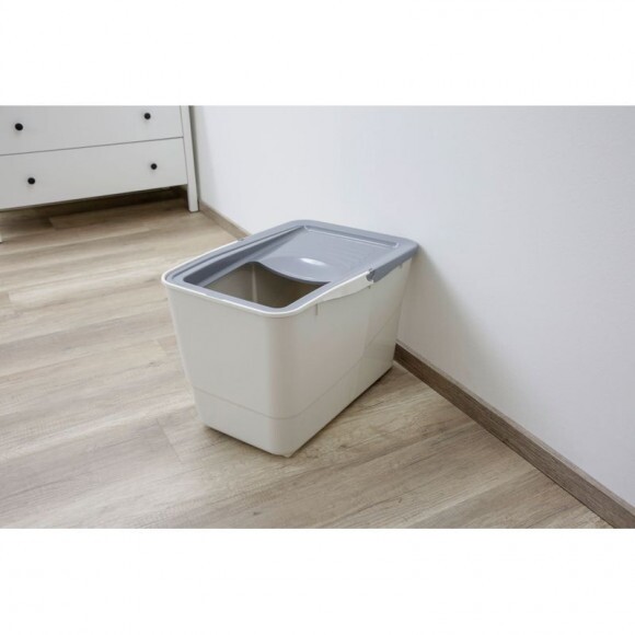 KERBL Buxo macska toalett, szürke/kék, lapáttal, 56x39x38,5 cm