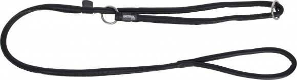 KERBL Róma vezetőpóráz, bőr, 170 cm, 8 mm, fekete