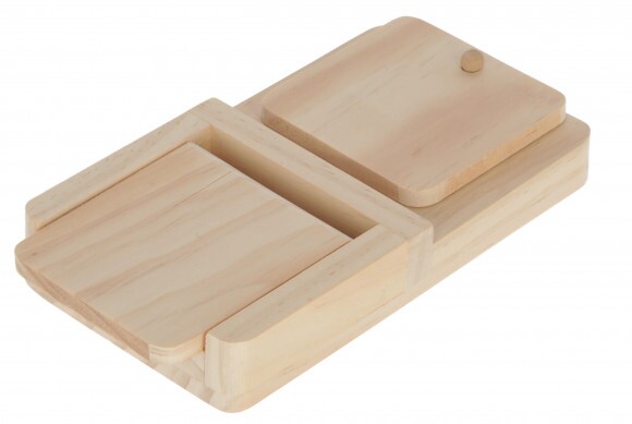 KERBL Snack Box gondolkodó és tanulójáték rágcsálóknak, 21x11x3,5 cm