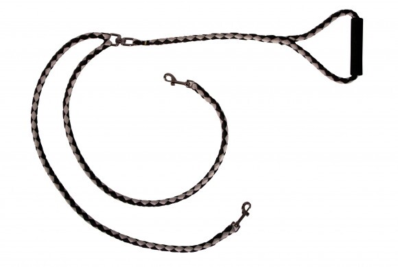 KERBL Dupla póráz, 12mmx140 cm, fekete