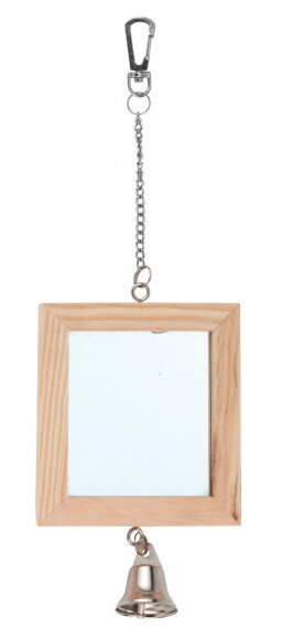 KERBL Duplatükör csengővel 8,5 x  9,5cm