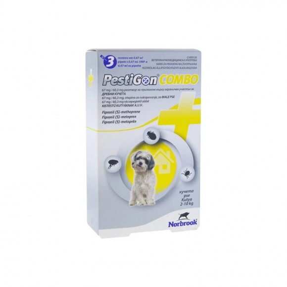 Pestigon Combo spot on 0,67 ml S 2-10 kg 3x