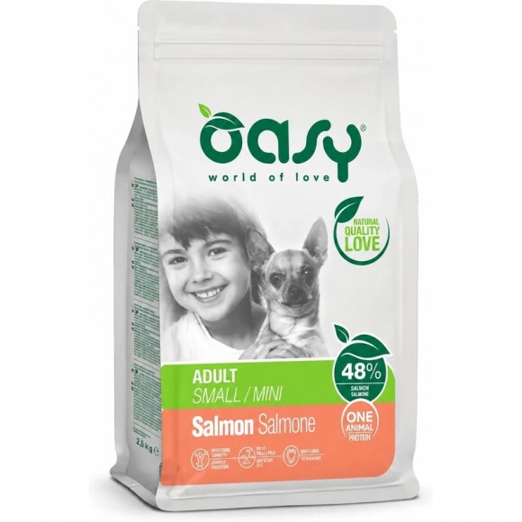 Oasy Dog OAP Adult Small/Mini Salmon 800g