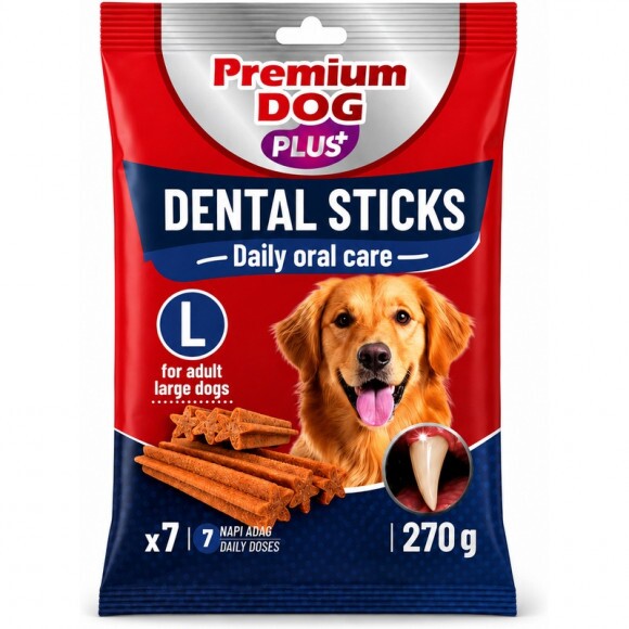 Premium Dog Plus Jutalomfalat Dental Stick 270g