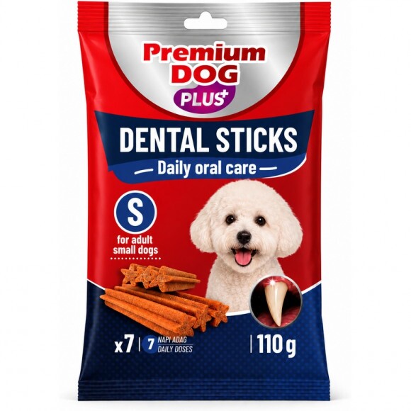 Premium Dog Plus Jutalomfalat Dental stick 110g