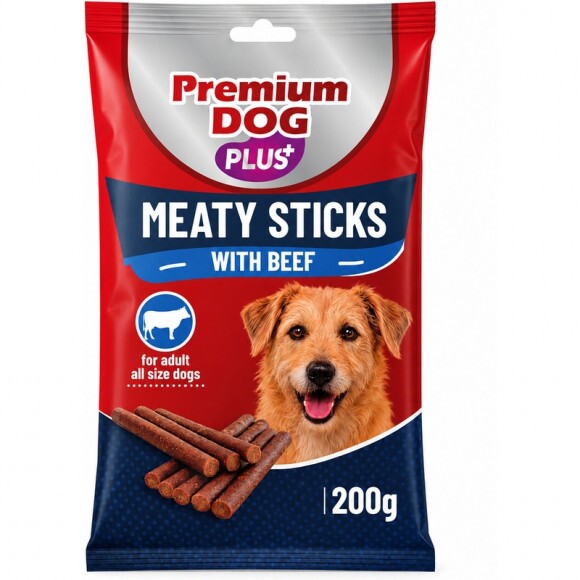Premium Dog Plus Jutalomfalat Meaty Stick Beef 200g