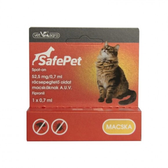 SafePet 52,5 mg/0,7 ml spot on macska 1x