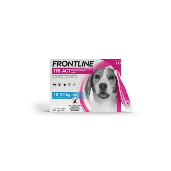 Frontline Tri-Act kutya M 10-20 kg 3x