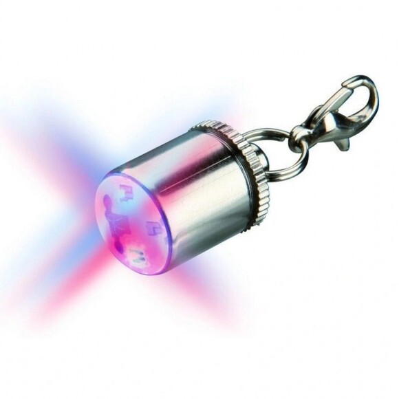 Trixie Nyakörvre Világítós Biléta kutyának ls macskának 1cm ezüst