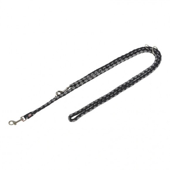 Trixie Cavo hosszabbítható póráz S–M 2m/12 mm fekete/ezüst