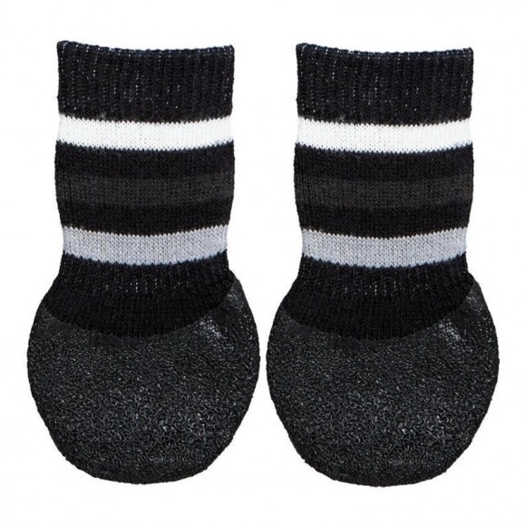 Trixie Kutyazokni Csúszásmentes Talppal XL Fekete 2db/Csomag