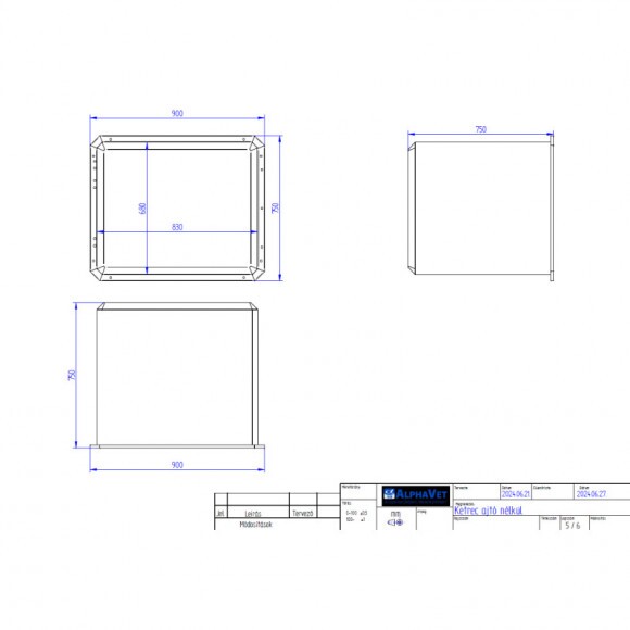 TSV házikedvenc megőrző kennel 90x75x75 cm