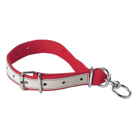 KAMER Nylon borjú nyakörv piros