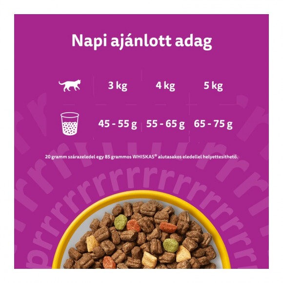 Whiskas Száraz Csirke -Májas Falat 300g