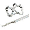 Trixie Junior Puppy Szett Hám+póráz 23–34 cm/8mm 2m világos szürke TRX15340